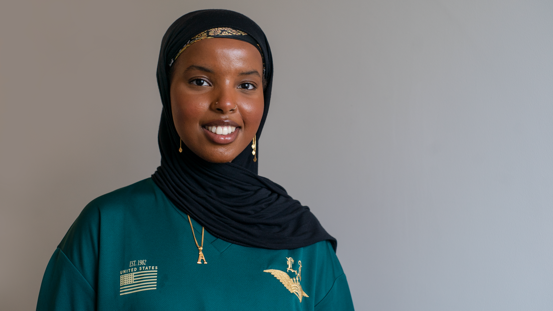 Headshot of Aisha Mahamed. Photography by Gamze Sanli